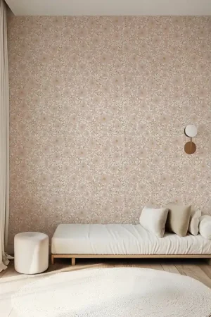 Must-Have PAPIER PEINT ENFANT - LES FLEURS (FOND BLANC)