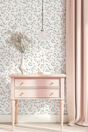 Nouveauté PAPIER PEINT ENFANT - BOUTONS DE FLEURS