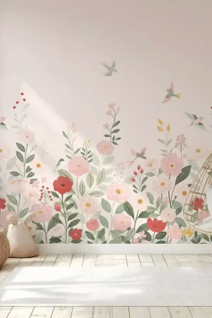 Usine Directe PAPIER PEINT DECOR (2MX248CM) - ALYSSE GARDEN / PINK