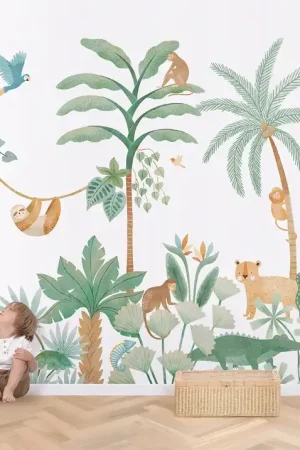 Vente Flash PAPIER PEINT DECOR - AVENTURE DANS LA JUNGLE