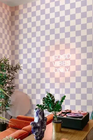 Acheter Direct Nº216 Papier peint - Damier pastel