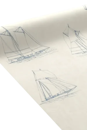 Livraison Express 4MURSPapier peint intisséNautica1000 x 53 cm