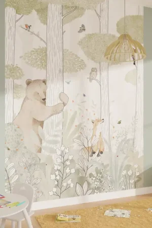 4MURSPapier peint panoramique LCalm forest small life200 x 270 cm Bon Marché