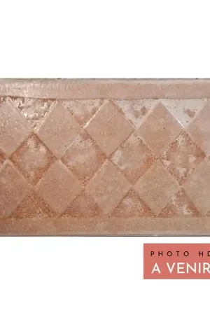 Carrelage Sol & Mur Fascia Geométrique 16,5x33 cm - Beige Mat Prix Cassé