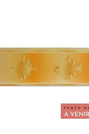 Solde Carrelage Listel Poisson 2 6,4x20 cm - Jaune Mat