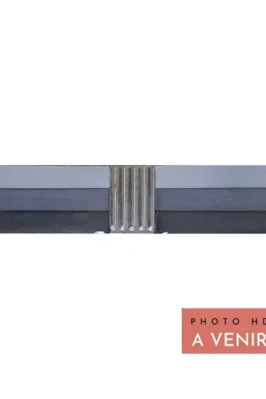 Nouveauté Carrelage Your time Listel Black Is Black 5x25 cm - Gris Brillant