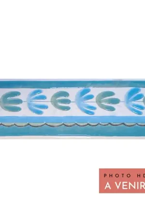 Dernier Modèle Carrelage Capo horn Listel Suerte A 8x20 cm - Bleu Brillant