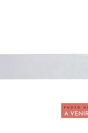Faïence Murale Nature Milk 10x40 cm - Blanc Brillant Satisfait Ou Remboursé