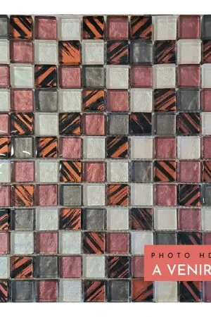 Mosaïque Vetro Mix Rame Lucidi 2,3X2,3 30x30 ( 2,3x2,3 ) cm - Mix Couleurs Brillant Offre Du Jour
