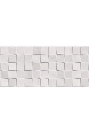 Faïence murale DECOR CARTAGO CUBIK GRIS 25X75 cm Expédié Aujourd'hui